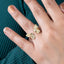 Anillo mariposa texturizada ajustable