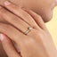 Anillo doble linea infinito circonias ajustable