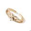 Anillo doble linea infinito circonias ajustable