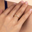 Anillo ola de mar circonias ajustable