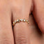 Anillo estrella de mar circonias ajustable