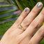 Anillo ajustable de triangulo madre perla 10mm