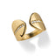 Anillo ajustable de circulos con circonias 14mm