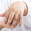 Anillo solitario circonia marquise ajustable