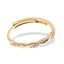Anillo trenzado circonias ajustable