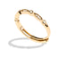 Anillo circonias redonda y marquise ajustable