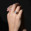 Anillo solitario de cuadro con circonias 11mm