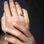 Anillo solitario con circonia redonda 7mm