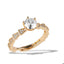 Anillo solitario con circonia redonda 7mm