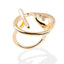 Anillo ovalo irregular entrelazado 18mm