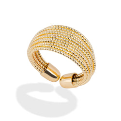 Anillo con lineas diamantadas 11mm