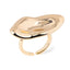 Anillo irregular ondulado 18mm