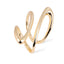 Anillo abierto con lineas curvas 32mm