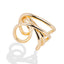 Anillo con lineas entrelazadas 19mm