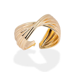Anillo cruzado acanalado 12mm