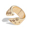 Anillo ajustable liso circonias incrustadas 10mm
