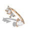 Anillo ajustable circonias de corazon 7mm