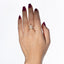 Anillo ajustable con estrella de mar texturizada y circonias 18mm
