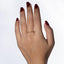 Anillo ajustable con corazones y circonias intercaladas 3mm