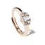 Anillo ajustable solitario circonia marquise 7mm