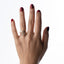 Anillo ajustable liso con virgen de guadalupe y circonias 12mm