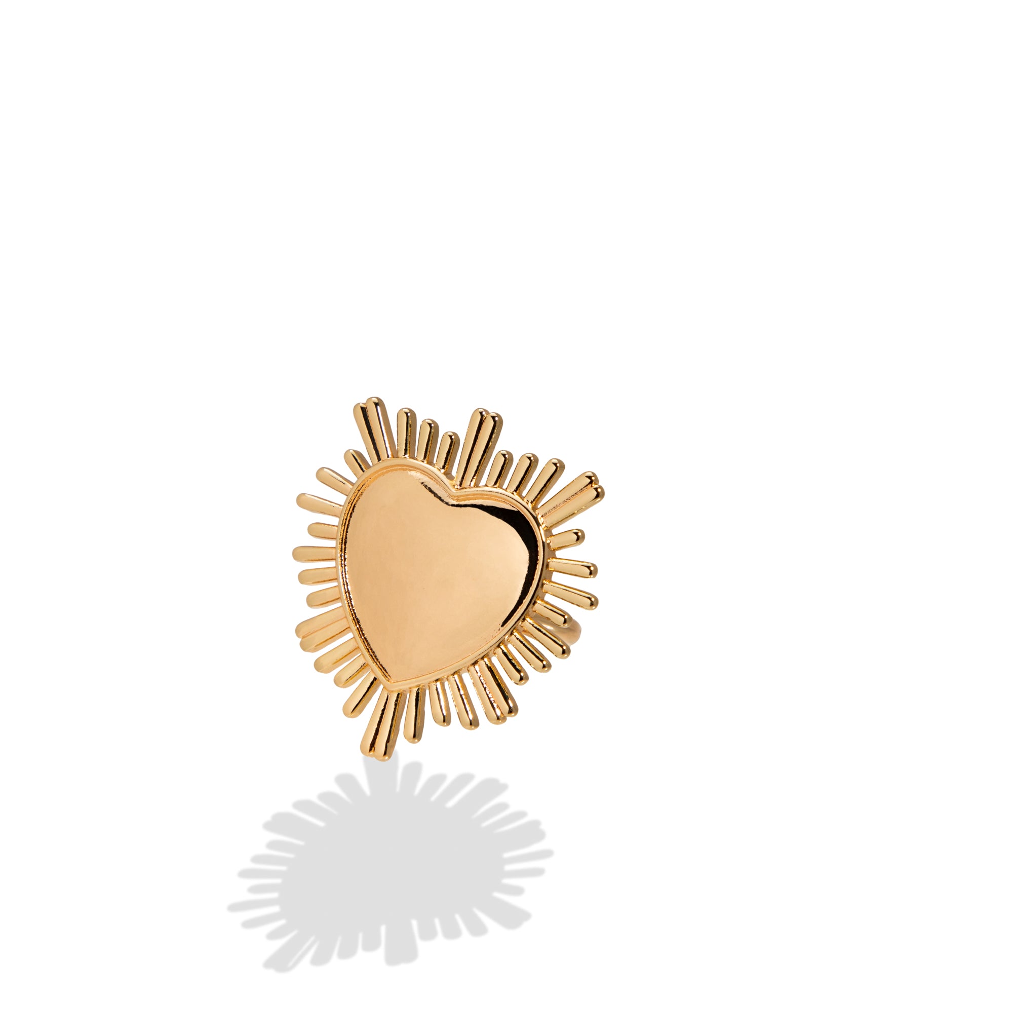 Anillo ajustable corazon resplandor 36mm