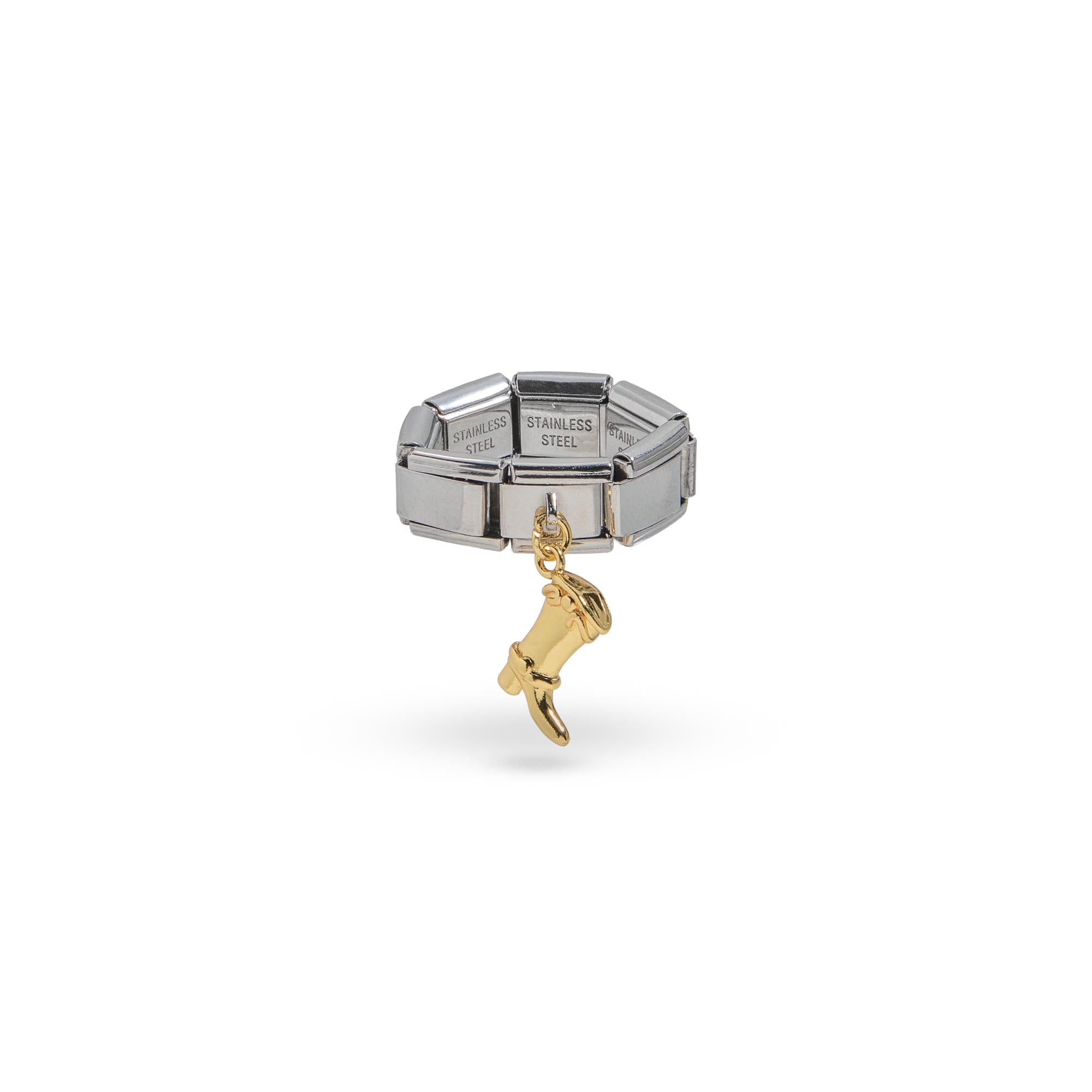 Anillo ajustable eslabon italiano bota vaquera 9mm