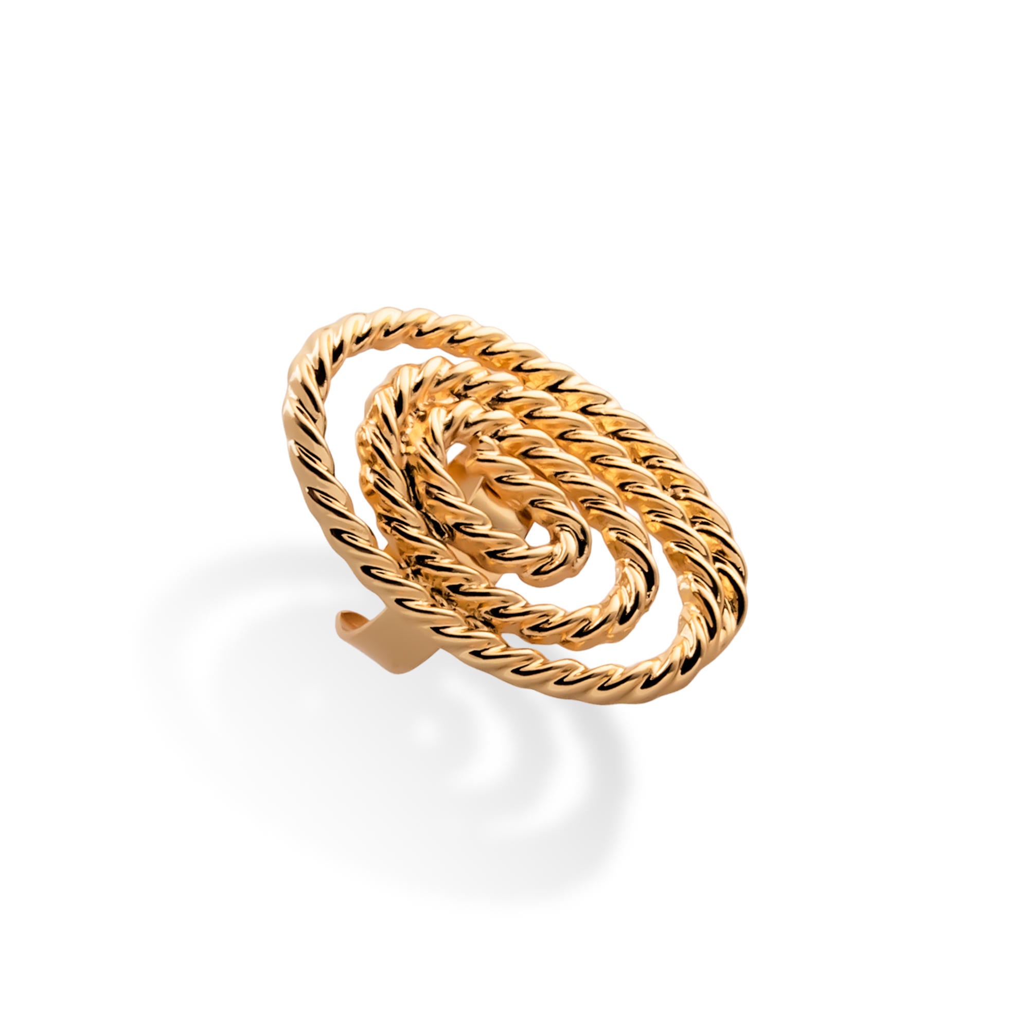 Anillo ajustable torzal en espiral 40mm