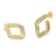 Arete rombo plano con circonias 28mm