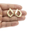 Arete rombo plano con circonias 28mm