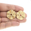 Arete Flor Texturizada 30MM