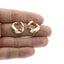 Arracada tipo eslabon liso 17mm 14K