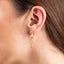 Arete de serpiente circonias 34mm