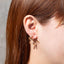 Arete de linea espiral circonias 24mm