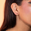 Arete largo con circonias colgantes 40mm