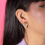 Arete en forma de v con circonias 27mm