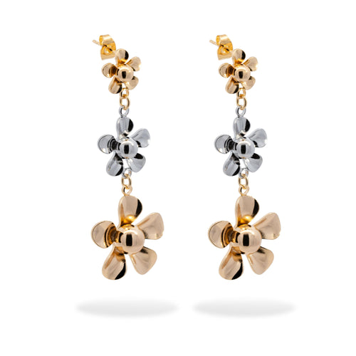 Arete largo de flores 58mm