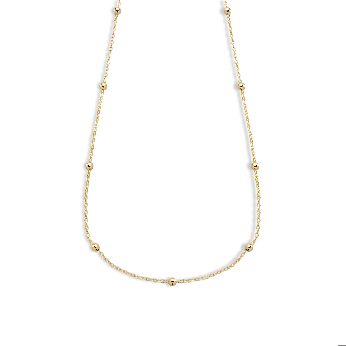 Cadena eslabon con balin liso 45-49cm