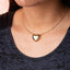 Gargantilla  ajustable cola de rata corazon 20mm