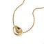 Gargantilla ajustable dije martillado liso 10mm