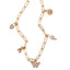 Collar de mariposa flor y catarina esmalte circonias 40-45cm