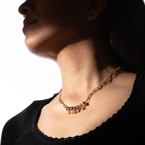 Collar con colgantes de circonias 45-50cm