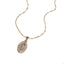 Collar medalla ovalada virgen de guadalupe 45-50cm