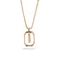 Collar ajustable con circonias y marco colgante 45cm-22mm