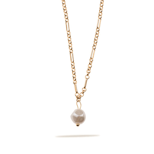 Collar con dije de perla 45-50cm