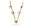 Collar de abeja catarina y escarabajo con esmalte y circonias 45cm