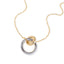 Collar con aros entrelazados 45-50cm 28mm