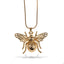 Collar ajustable de eslabon de caja dije abeja 60cm