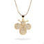Collar de abeja con circonias 43-48cm