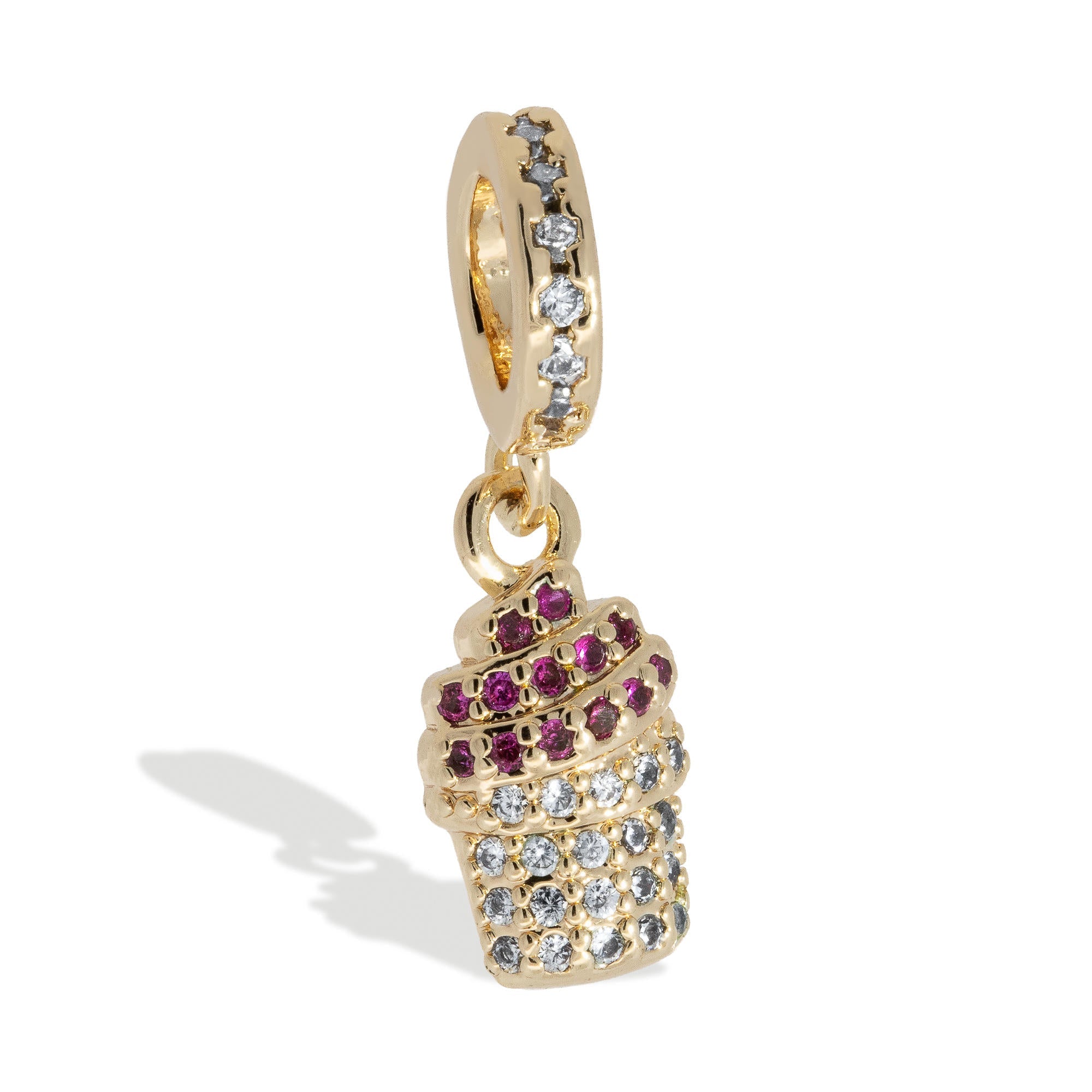 Charm de muffin con circonias 10mm